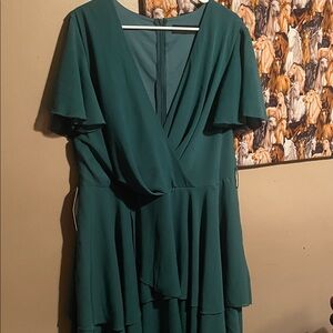 Chic Teal Mini Dress for Women